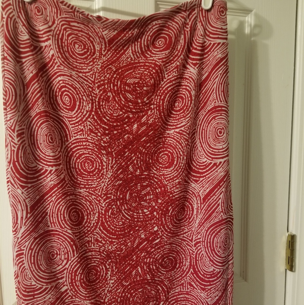 Stretchy Red Skirt